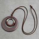 Colar Satori – Metal, Madeira e Couro Vegano