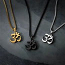 Colar OM em Aço Titânio