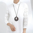 Colar Satori – Metal, Madeira e Couro Vegano