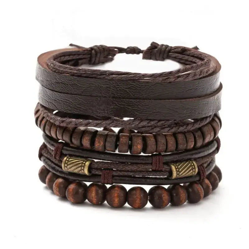 Kit Pulseiras WoodSoul – Conexão Natural - 4 Unidades