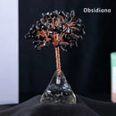 Árvores da Prosperidade Orgonite em Pedras Naturais - Feng Shui