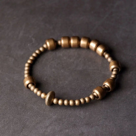 Bracelete Suddha em Cobre - Linha Nepal