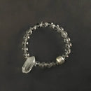 Bracelete em Quartzo Cristal e Prata S925 – Energia Pura e Clareza Interior