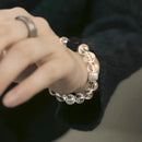 Bracelete em Quartzo Cristal e Prata S925 – Energia Pura e Clareza Interior