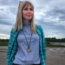 Colar Lassa em Metal Martelado à Mão - Linha Etnias