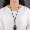 Colar em Madeira Sândalo Feito à Mão - Linha Etnias