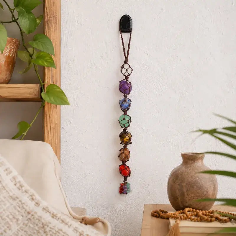 Pendente 7 Chakras em Pedras Naturais – Feng Shui