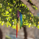 Sino dos Ventos Espiral dos 7 Chakras – Alumínio Premium 73cm com 12 Tubos