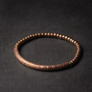 Bracelete em Cobre Martelado à Mão com Contas - Linha Nepal