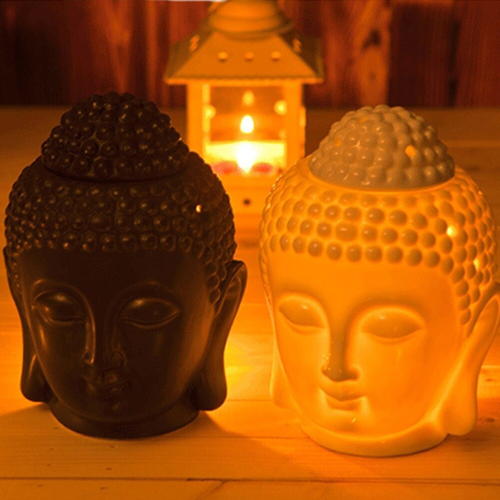 Difusor de Óleos Essenciais Buddha em Cerâmica