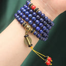 Japamala em Pedras Lápis Lazúli Naturais 108 Contas - Linha Tibete