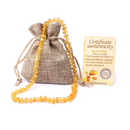 Pulseira em Âmbar Báltico Para Adultos - Mel