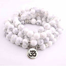 Japamala Howlita 108 Contas Pedras Naturais