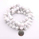 Japamala Howlita 108 Contas Pedras Naturais