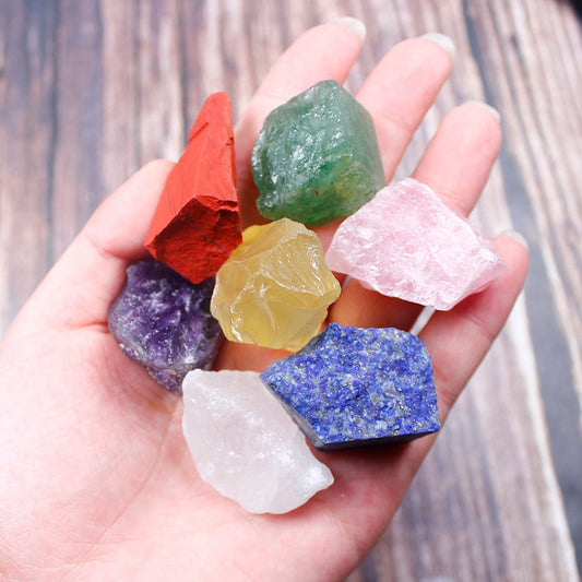 Conjunto de Pedras Naturais Sete Chakras