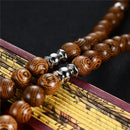 Japamala Om Com 108 Contas em Madeira