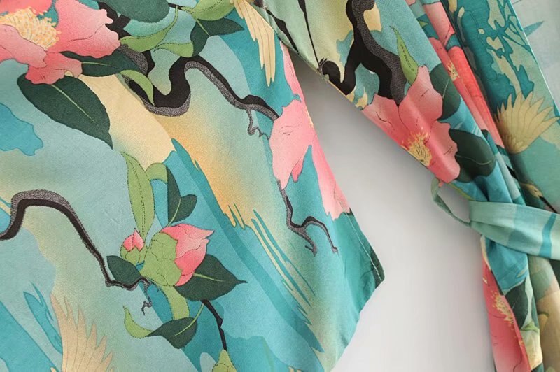 Kimono Floral Summer em Algodão