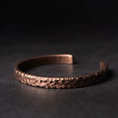 Bracelete em Cobre Martelado à Mão - Linha Nepal