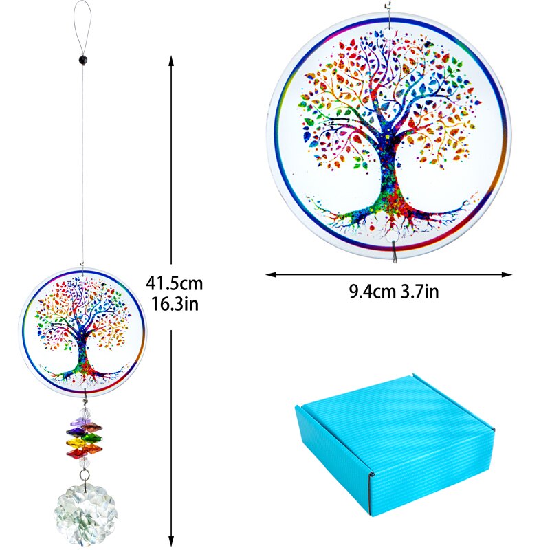 Sun Catcher Prisma Árvore da Vida em Cristal (Quantidade Limitada!)