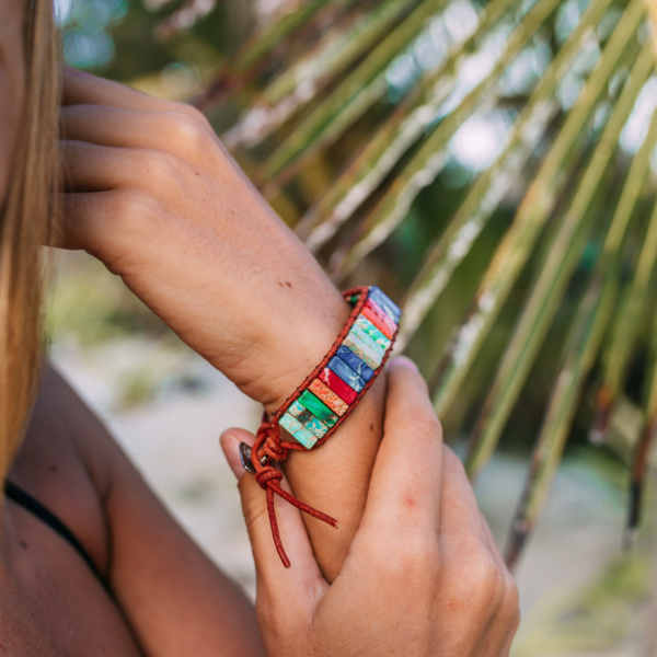 Pulseira 7 Chakras em Pedras Naturais