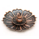 Incensário Lótus Retrô em Cobre