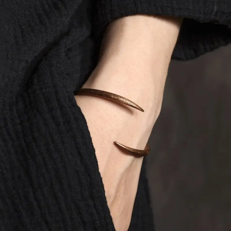 Bracelete Garra em Cobre Feito à Mão - Linha Nepal