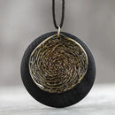 Colar Kayu em Metal e Madeira Feito à Mão - Linha Etnias