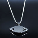 Colar Olho Grego Com Corrente em Aço 🧿