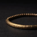 Dupla de Braceletes Cobre Martelado à Mão + Pedras Olho de Tigre - Linha Nepal