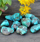 Colar Uni com Pedra Turquesa