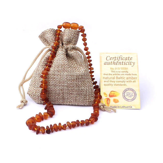 Colar ou Pulseira em Âmbar Báltico - Para Adultos, Crianças e Bebês