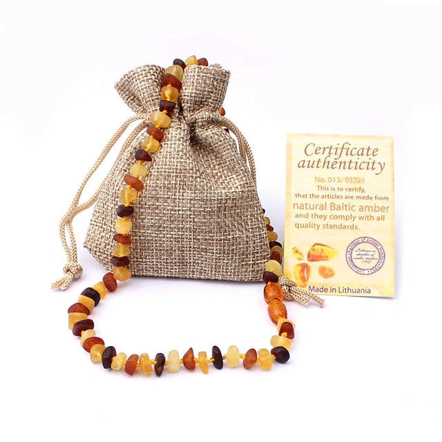 Colar ou Pulseira em Âmbar Báltico - Para Adultos, Crianças e Bebês