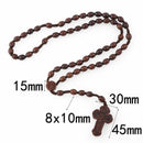 Terço em Madeira Rústica feito à mão Rosário